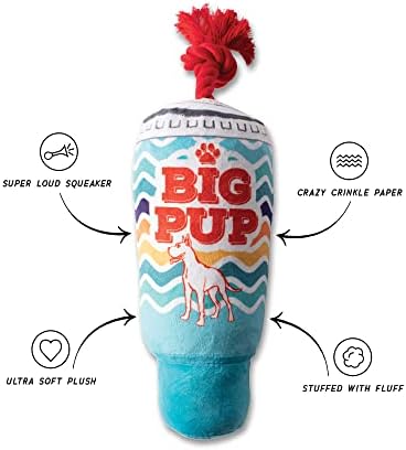 Fringe Studio Plush Dog Toy, Big PUP, Wagsdale Dog Toy Collection (289745)
