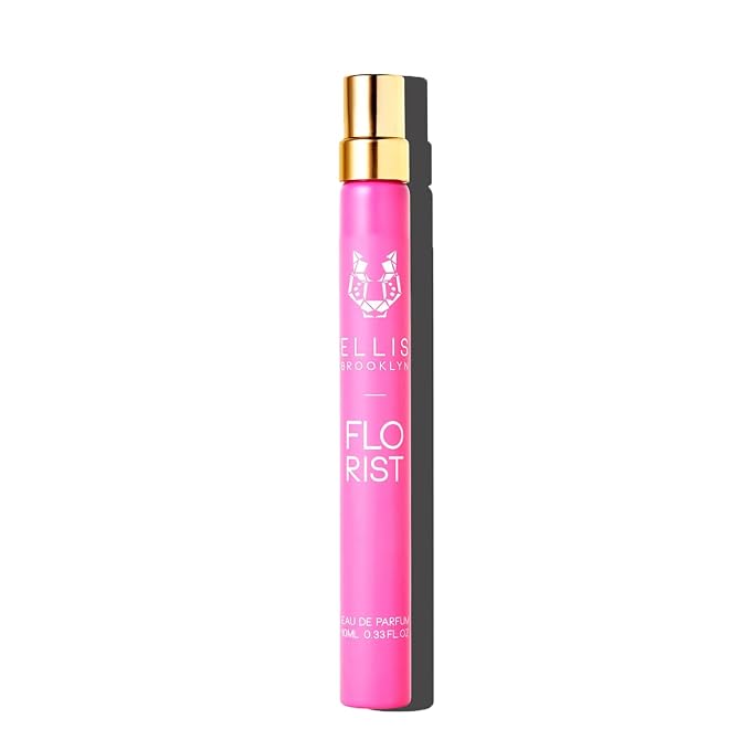 Ellis Brooklyn FLORIST Eau de Parfum, Travel Sized Floral Perfume for Women with Italian Bergamot, Tuberose & Cedarwood, Vegan, Cruelty-Free, Sustainable Ingredients – 10ml/0.33 fl oz