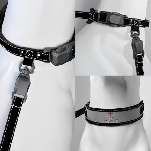Magnetic Dog Collar and Leash Set with Quick Release Buckle, Easy On & Off Faux Leather Puppy Collar with 4FT Leash for Small, Medium Dog