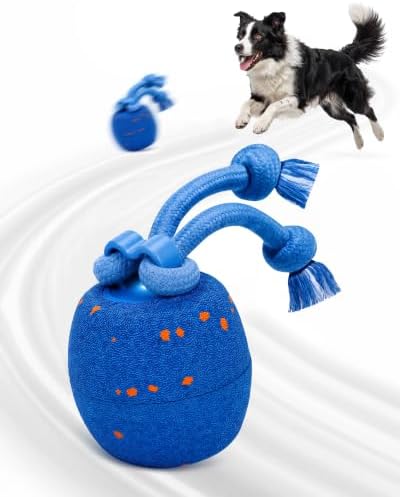 Smart Interactive Dog Toys Ball, Automatic Moving Rolling Toy Made of E-TPU