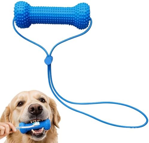 Dog Teeth Cleaning Chew Toy Dental Brush Bone