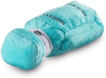 Dog Diggin Designs Sniffany & Co Pawfum Plush Dog Toy Bottle | Luxury-Inspired Parody Perfume Bottle with Built-in Squeaker, Soft Plush Fashion Dog Toy – Prêt-à-Porter Playtime Essential