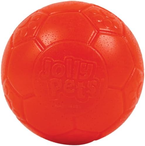 Jolly Pets Mini Soccer Ball Dog Toy, 4 in, Orange - Durable