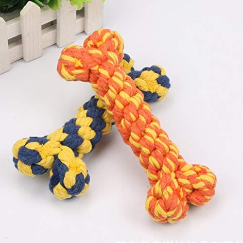 Dog Rope Toy, Dog Toys Bone Pet Teeth Cleaning Toy 2 PC for Puppy