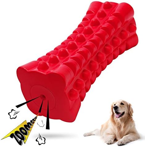 Indestructible Squeaky Dog Toy – Tough Rubber Chew Toy for Aggressive Large Dogs, Durable and Safe for Interactive Play