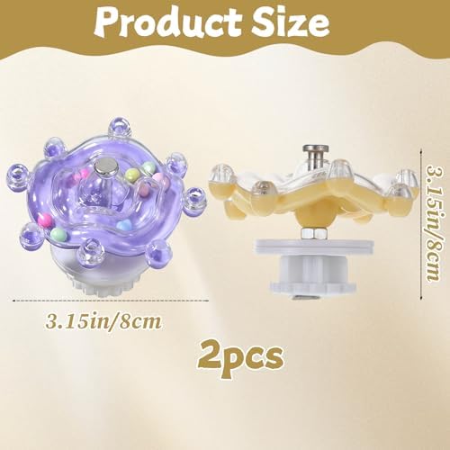 2 Pcs Bird Toys for Parakeets, Colorful Spin Wheel Toy, Interactive Bird Educational Toy for Small Birds Bird Cage Enrichment Toy for Cockatiel Parakeet Entertainment Bird Toys, Sun Conure Toys