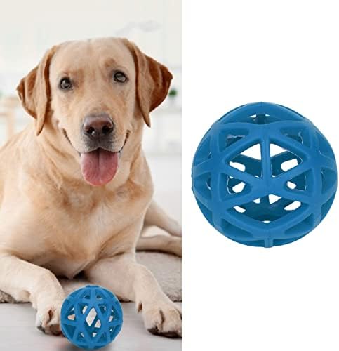 Dog Toy Ball - Hollow Dog Ball Bite Teeth Grinding Interactive Rubber Pet Chewing Ball Toy for Indoor Outdoor (Medium)