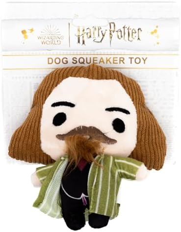Buckle-Down The Wizarding World of Harry Potter Squeaky Plush Dog Toy for Large, Medium & Small Dogs, Sirius Black Standing Charm Full Body Pose, 2.5" x 5.5"