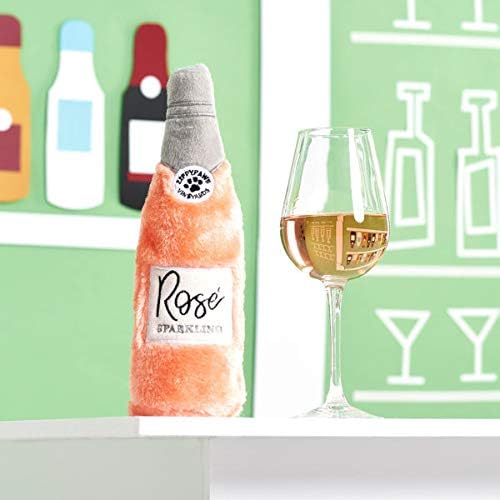 ZippyPaws Happy Hour Crusherz Interactive Dog Toys to Keep Them Busy - Rosé
