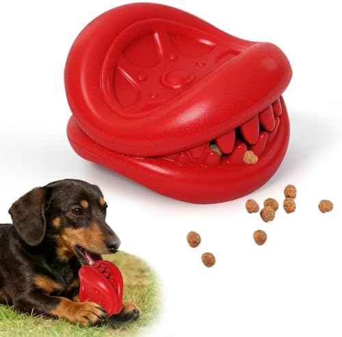 Treat Dispensing Dog Toy for Aggressive Chewer, Large Medium Dogs