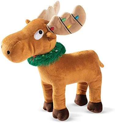 Fringe Studio Plush Dog Toy, Merry Chrismoose (289394), Multi-Color, PetShop Collection