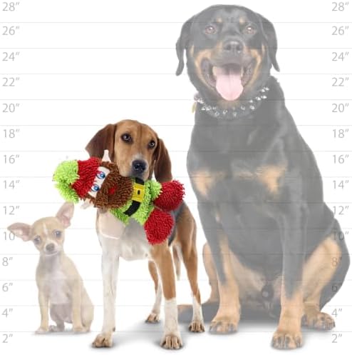 MIGHTY® 2 Pack Microfiber Medium Elf Ultra Durable Plush Dog Toy