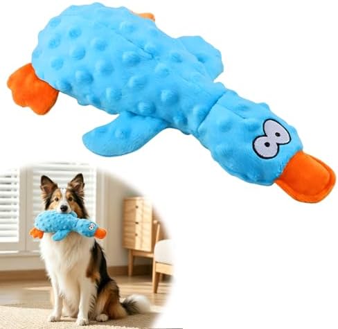 Indestructible Dog Toy for Aggressive Chewers, Puppy Teething Toys, Blue