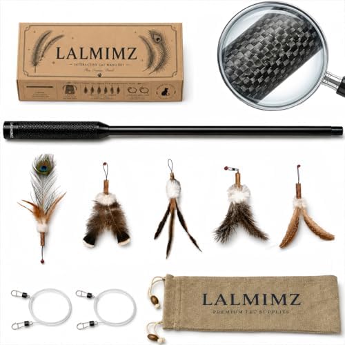 Cat Wand Toys, Cat Fishing Pole Toy, Super Feather Kitty Toys