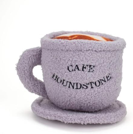 Houndstone Cappuccino & Saucer Interactive Dog Toy, with Squeaker & Crinkle Paper