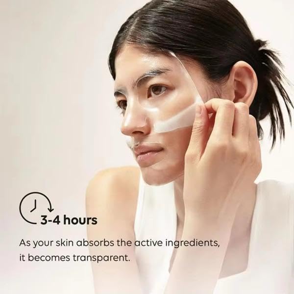 Hydrating Collagen Facial Sheet Mask – Deep Moisture, Pore Care, Firming, Elasticity Boost, Overnight Skin Rejuvenation – 4ea x 1.19oz Masks (34g)