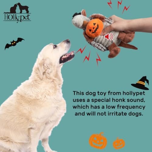 Hollypet Armadillo Squeaky Puppy Dog Toys for Small Medium Dogs, Halloween