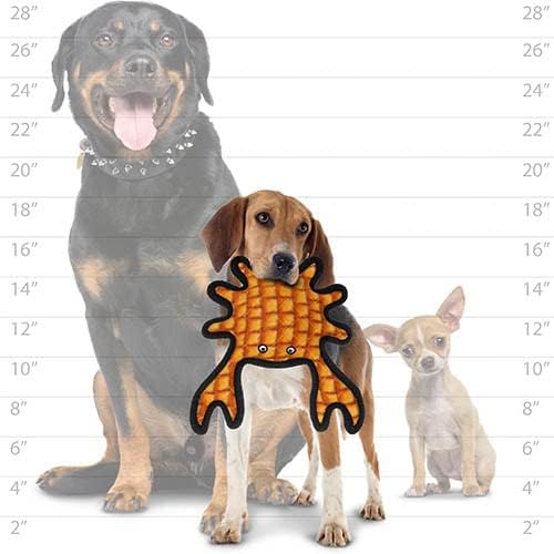 TUFFY® - 2 Pack Original : Crab Dog Toy : : Ultra Durable Plush Toy with Multiple Layers & Reinforced Seams, Washable and Floats, Original Construction