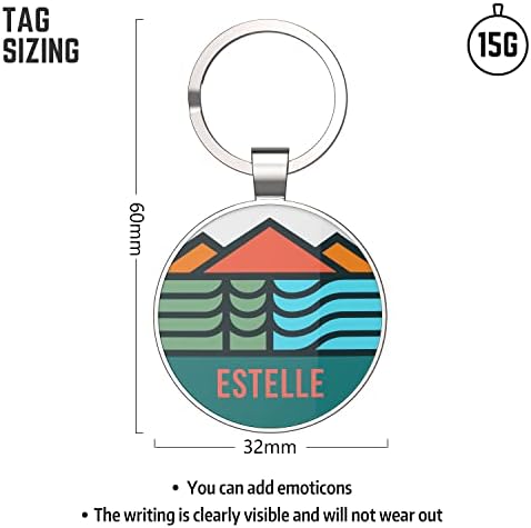Custom Dog ID Tags, Personalized Pet ID Tags with QR Code, Free Online&Scan QR Receive Instant Location Alert Email