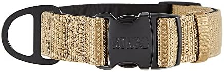 KONG Max HD Ultra Durable Neoprene Padded Dog Collar (XL, Tan)
