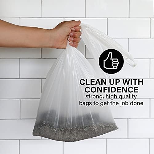 Pet Zone Universal No-Touch Cat Litter & Waste Bags, 12 Pack, Easy Cleanup | Hygienic disposal without direct contact, fits most boxes and pans, mess free daily routine, simple tie, lift and toss design