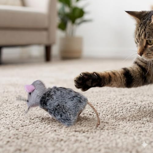 Ipetboom Refillable Catnip Toys for Cats - 6 Pack Interactive Cat Chew Toys