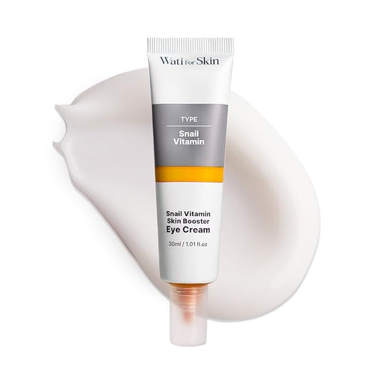 Snail Vitamin Skin Booster Eye Cream – Firming & Hydration for Delicate Eye Area – Vitamin-Enriched, Soothing, and Moisture-Locking Care, Korean Skin Care (30ml / 1.01 Fl Oz)