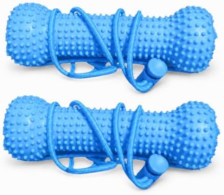 Paw Motion Dog Dental Toy, Dual-Action Rope Chew Toy for Teeth Cleaning, Interactive Tug Toy with Textured Knots, Puppy Training Toy for Small Medium Large Dogs，2 Packs