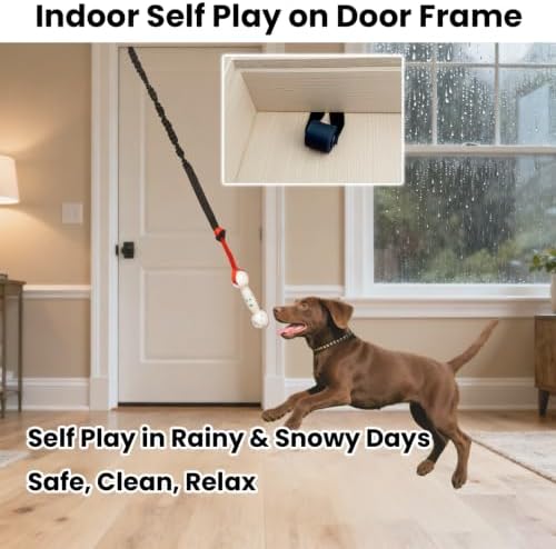 Dog Bungee Tug Toy for Door Hanging, Small Medium Dogs