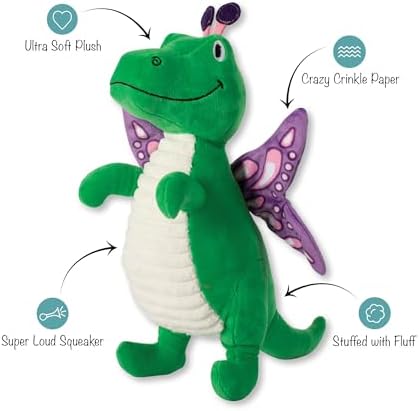 Fringe Studio Flutter REX Plush Dog Toy, Pet Shop Collection (314213)