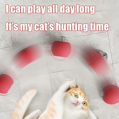 2025 New Interactive Dog Cat Toys Balls,Interactive Rolling Ball Cat Toy, 360° Smart Automatic Rolling Pet Ball, Fast Moving Toy for Dog and Cat(Green)