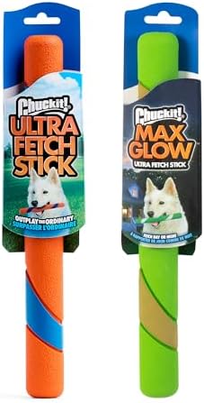 Chuckit! Ultra Fetch Stick Interactive Dog Toy, 12in, 2 Pack