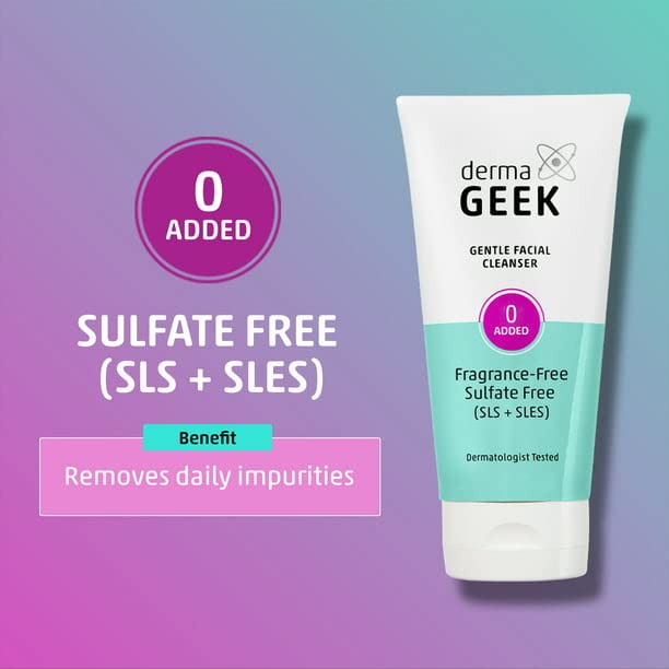 dermaGEEK Gentle Facial Cleanser, 5.0 fl oz