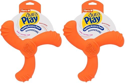Hartz DuraPlay Bacon Scented Dog Toys, Medium/Large (Colors May Vary) All Breed Sizes (Pack of 2)
