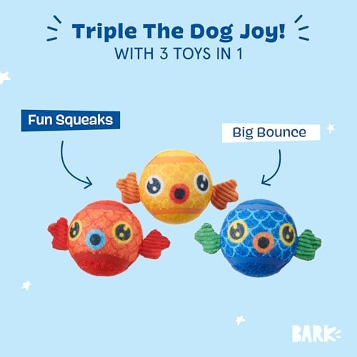 BarkBox Puppy Guppies 3-in-1 Interactive Plush Dog Toy - for Dogs