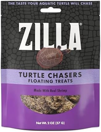 Zilla Turtle Chasers Floating Treats, Turtle Food, Made with Real Shrimp