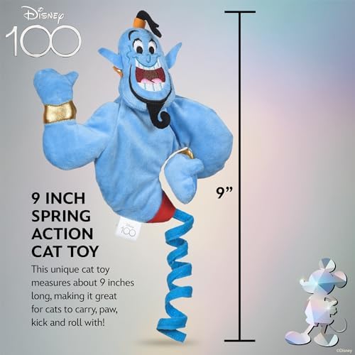Disney for Pets Aladdin Genie Catnip Coil Cat Toy, 9 Inch