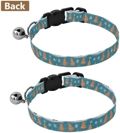 Christmas Gnomes Red Hats Small Dog Collar 2 Pack Soft Polyester Pet Collar Adjustable Length 10.6" to 17.1"