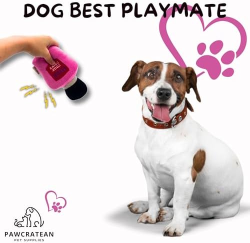 7" Squeaky Plush Toy for Puppies Small Dogs Self Etertainment Washable Soft Made [PET ONLY] (Beauty Style)