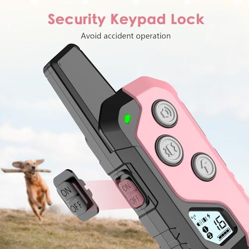 PIOUNS Shock Collar for Dogs, Dog Training Collar with Remote, 3 Modes