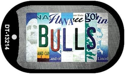 SMART BLONDE Bulls Strip Art Novelty Metal Dog Tag Necklace DT-13214