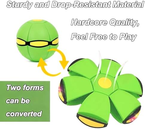 Magic Ball, Magic Flying Saucer, Parent-Child Interactive, Dual-Mode Switching, with 6 Lights