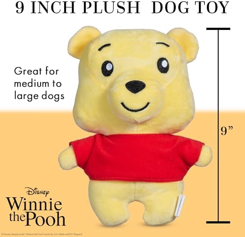 Disney for Pets Winnie the Pooh Plush Dog Toy, 9 Inch