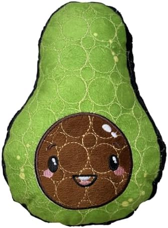 Bite Force - Durable & Strong Dog Toy Avocado Squeaker, Kevlar-Reinforced for Aggressive Chewers for Small Medium Large Dogs - Green.