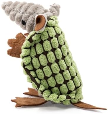 Hollypet Armadillo Squeaky Puppy Dog Toys for Small Medium Dogs, 6"