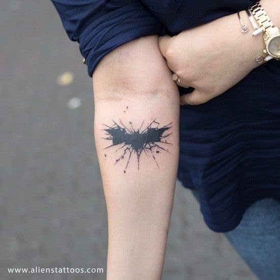 Bat DecorTemporary Tattoos for Women, 2-Sheet Fake Wings Art Decals, Waterproof Decorative Transfer Stickers (Bat)
