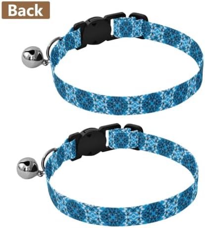Abstract Shapes Shades Cat Collars with Bell 2 Pack Cat Collar Adjustable 10.6 to 17.1 Inches