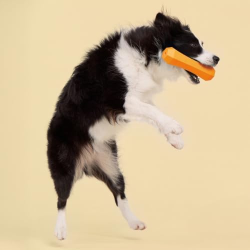 Playology Squeaky Chew Stick - Scented Dog Toy - Jumbo, Cheddar Scent