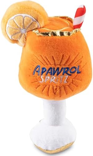 Haute Diggity Dog Apawrol Spritz Plush Dog Toy, Cocktail Parody Chew Toys