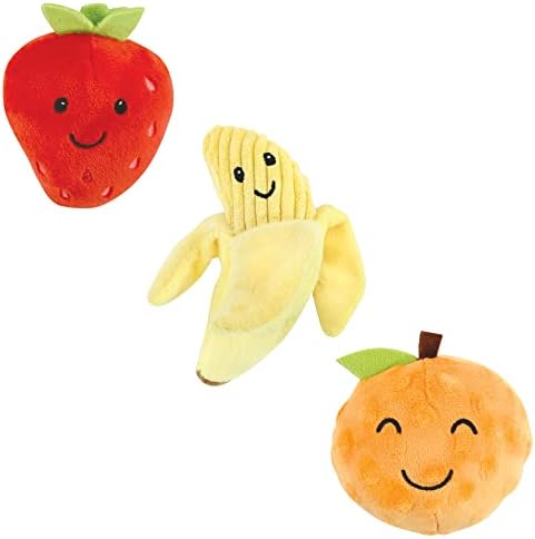 Luvable Friends Unisex Baby Squeaky Plush Dog Toy With Rope